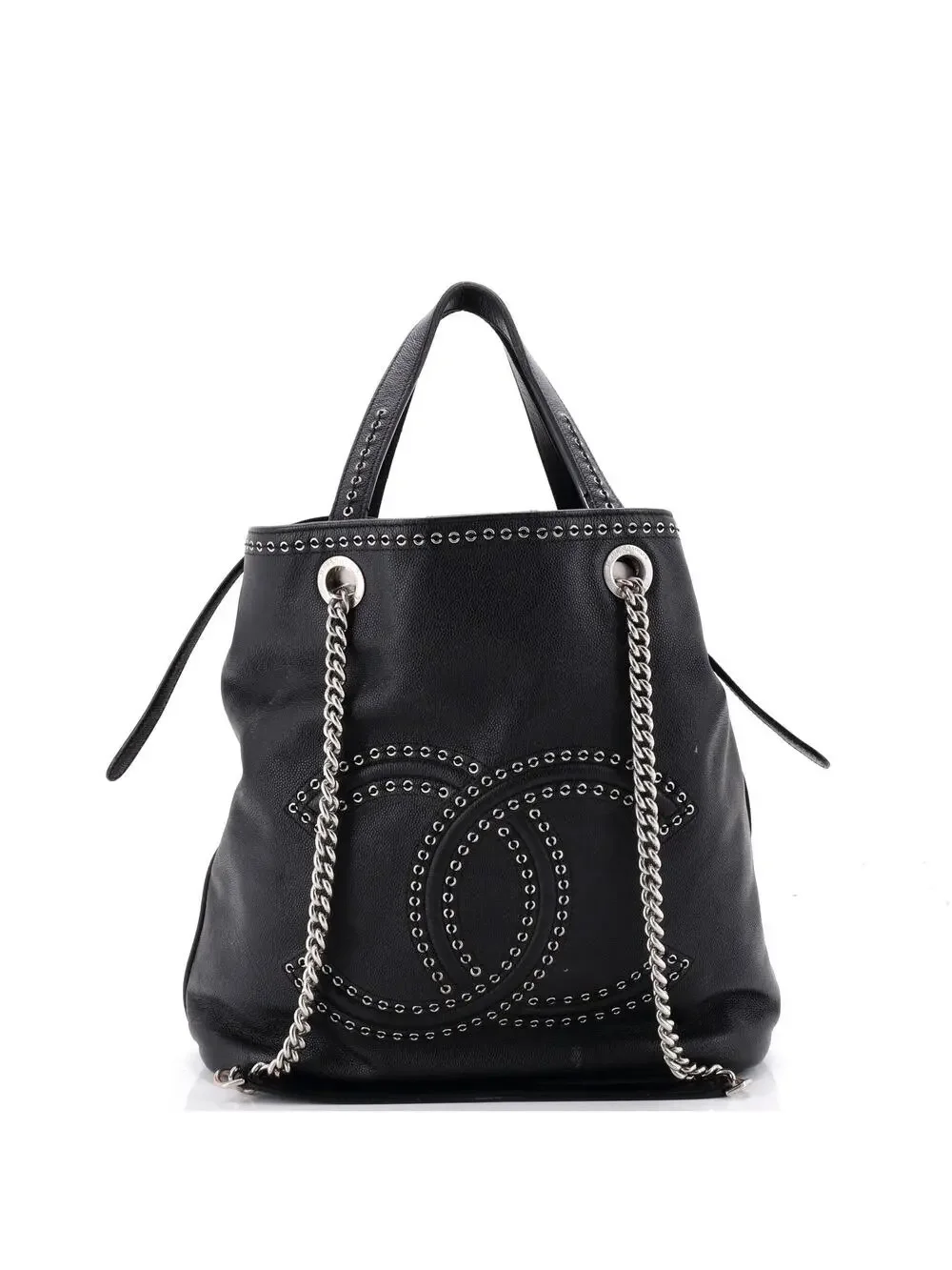 Chanel Coco Eyelets Shopping Tote #343124C28B
